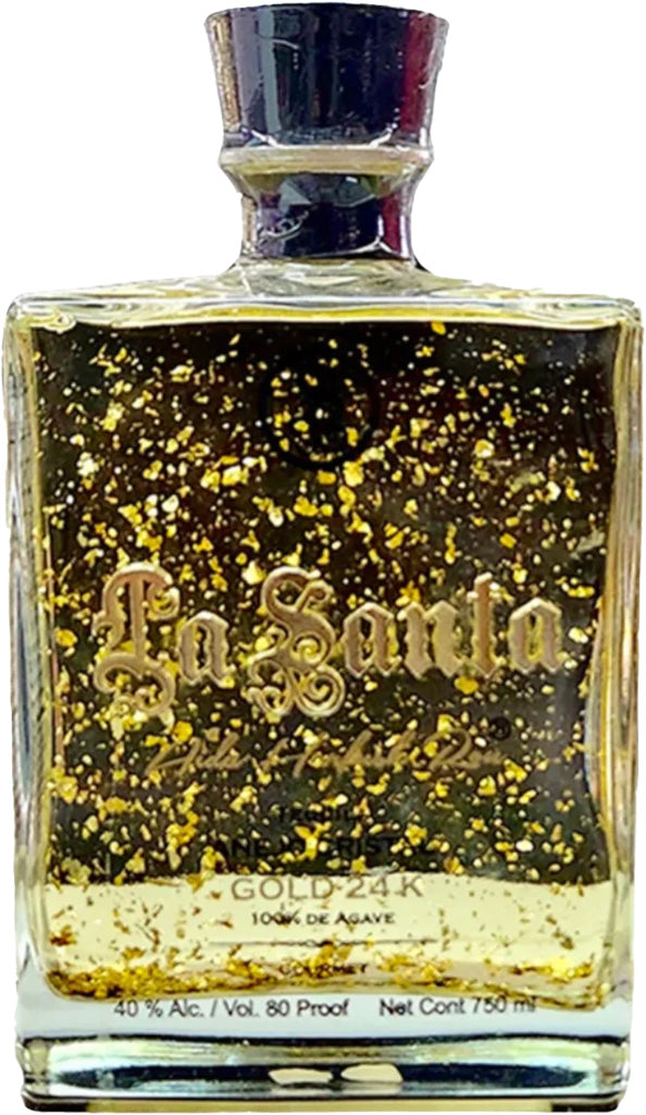 La Santa Tequila Anejo Cristal Gold 24k 750ml Mission Wine & Spirits