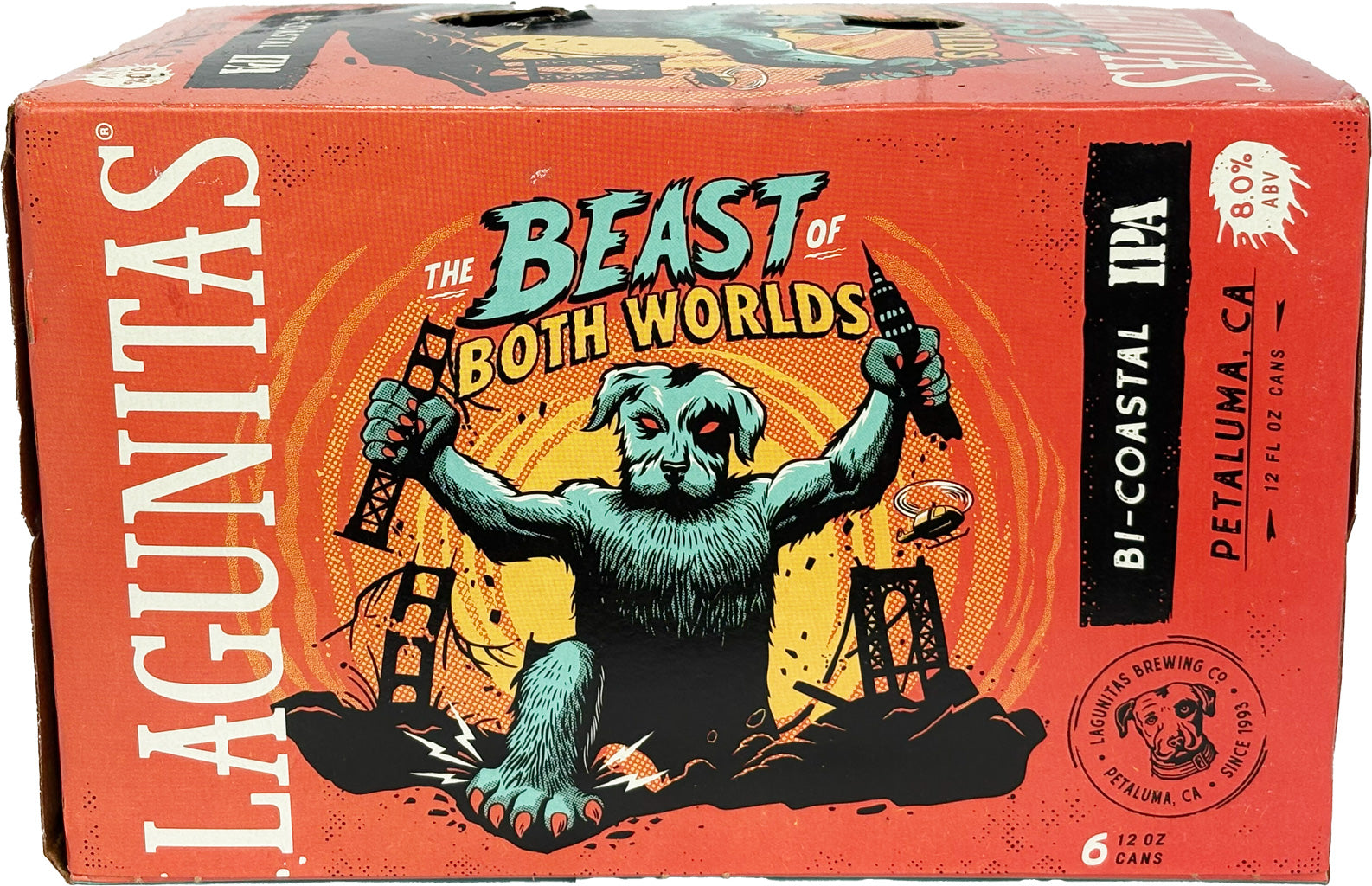 Lagunitas Beast of Both Worlds Bi-Coastal IPA 6pk Cans-0