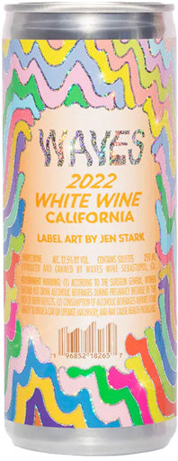 Las Jaras Waves White Wine Cans 250ml-0