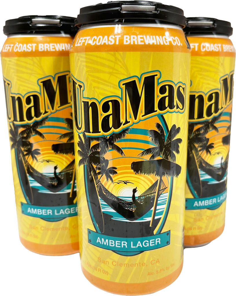 Left Coast Una Mas Amber Lager 16oz 4pk Cans-0