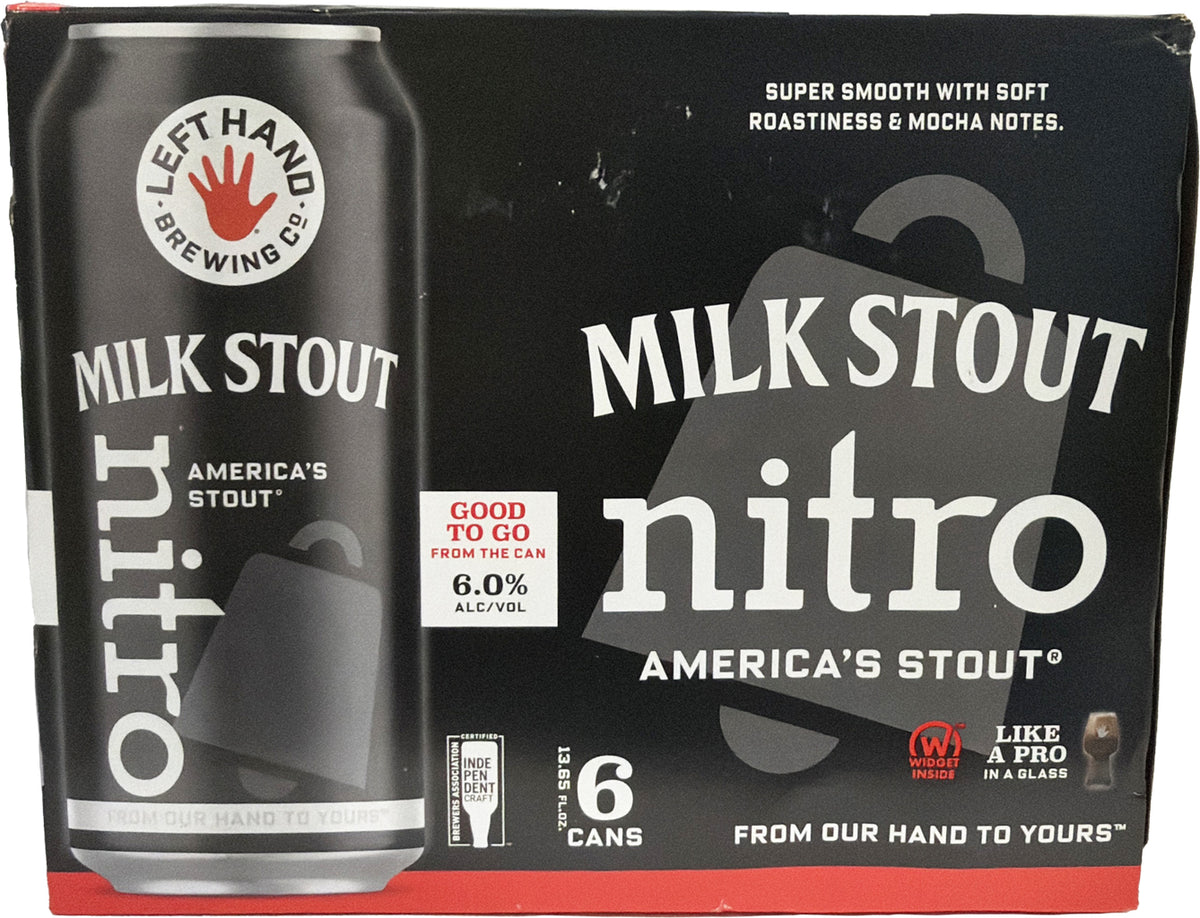 Left Hand Milk Stout Nitro 13.65oz 6pk Cans-0