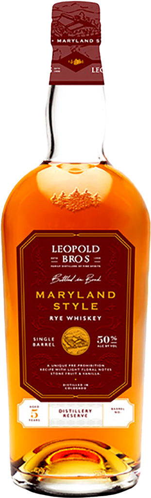 Leopold Bros Bottled in Bond Maryland Style Rye Whiskey 750ml