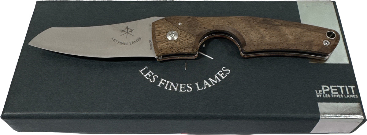 Les Fines Lames Cigar Knife Gunstock Walnut Burl-0
