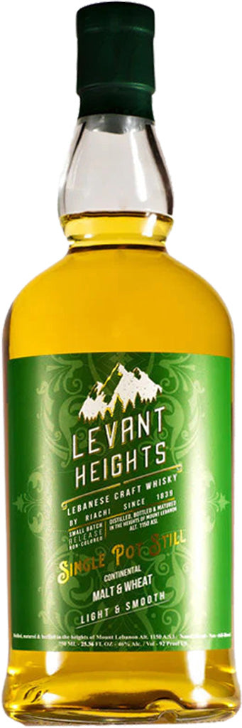 Levant Heights Single Pot Still Malt & Wheat Lebanese Craft Whisky 750ml