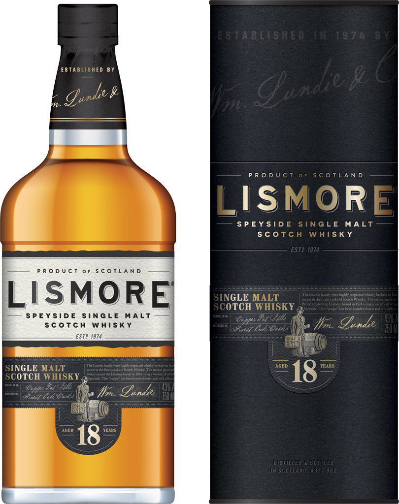 Lismore Single Malt Scotch Whiskey 18 Year Old 750ml-0