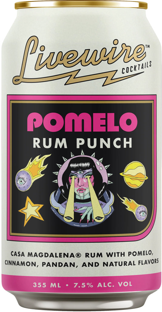 Livewire Pomelo Rum Punch 4pk Cans-0