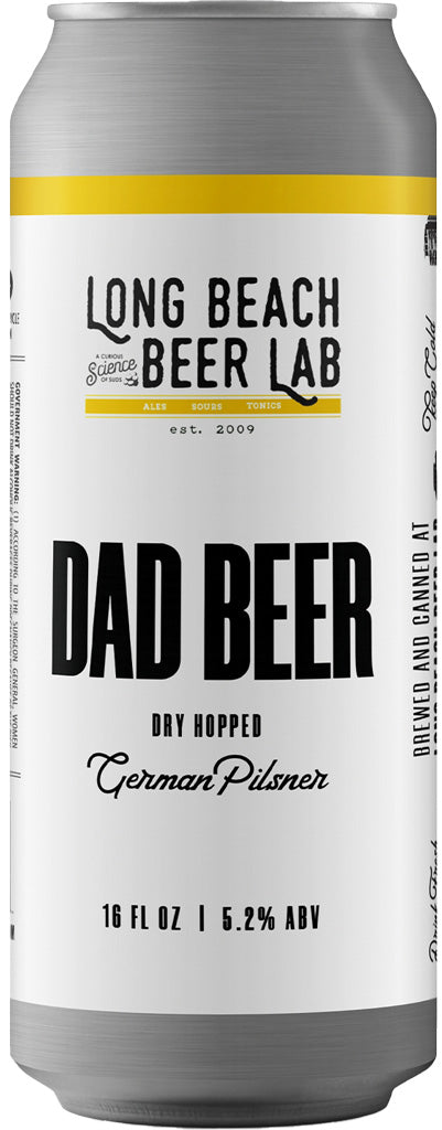 Long Beach Beer Lab Dad Beer Dry Hop Pilsner 16oz Can-0
