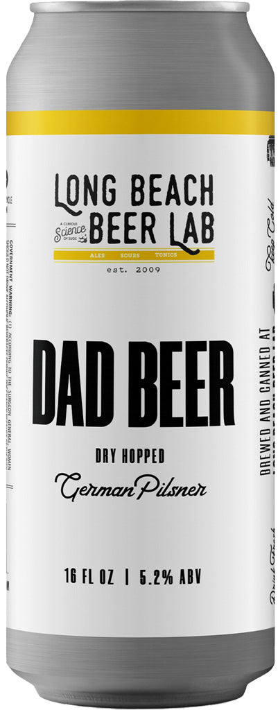 Long Beach Beer Lab Dad Beer Dry Hop Pilsner 16oz Can