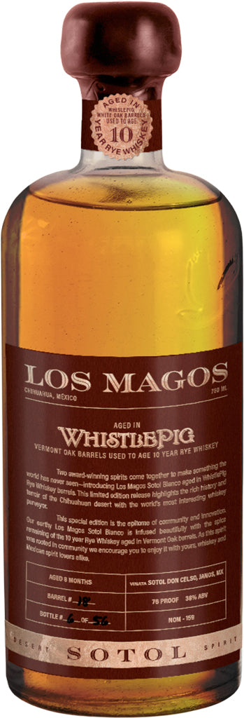 Los Magos Sotol Whistlepig Edition #1 750ml-0