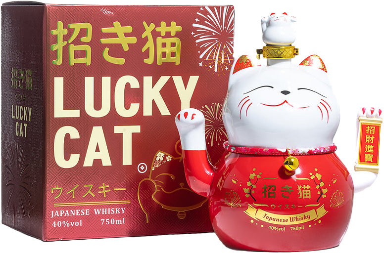 Lucky Cat "Wave the Paw" Japanese Whisky 750ml-0