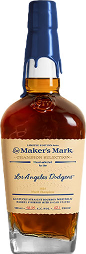 Maker's Mark Private Selection Los Angeles Dodgers World Champions Kentucky Bourbon Whiskey 2024 750ml-0