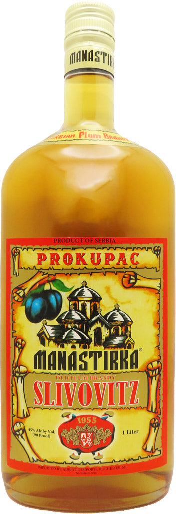 Manastirka Prokupac Slivovitz Plum Brandy 1L-0