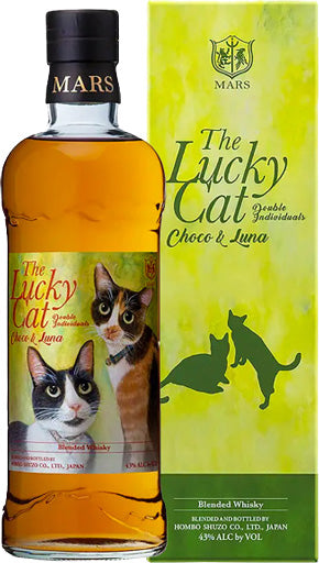 Mars The Lucky Cat "Choco & Luna" Japanese Whisky 700ml-0