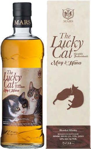 ウイスキー The Lucky Cat May & Hana 700ml 43% Whisky, 'The Lucky Cat, May & Hana', Mars Whisky - Skurnik