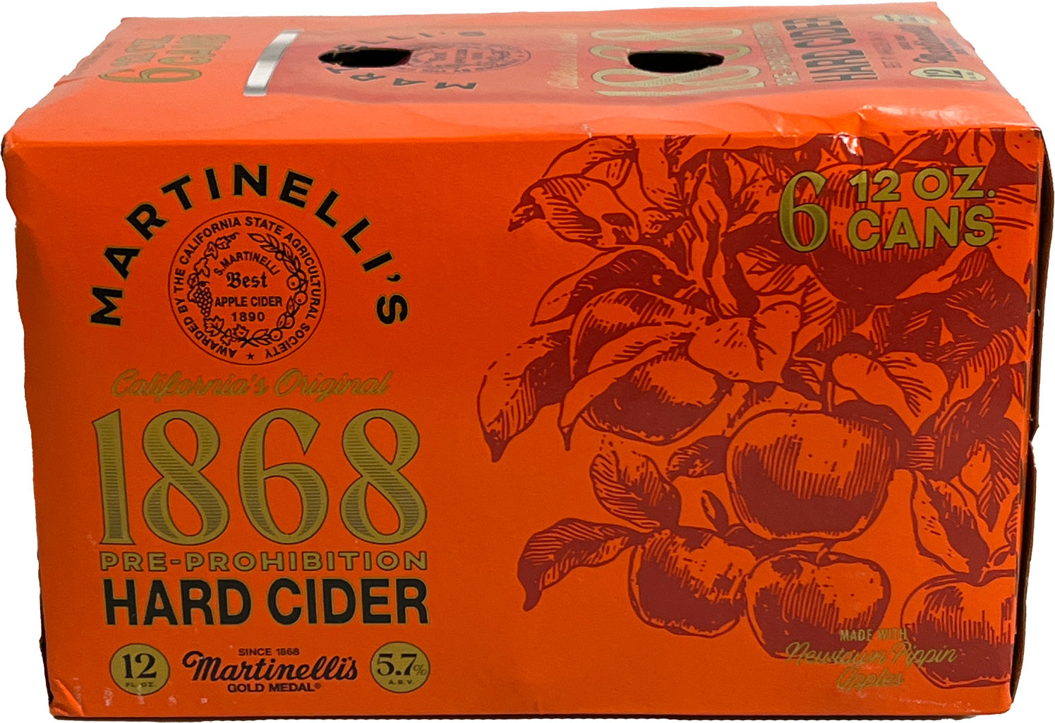 Martinelli's 1868 Pre-Prohibition Hard Cider 6pk Cans-0