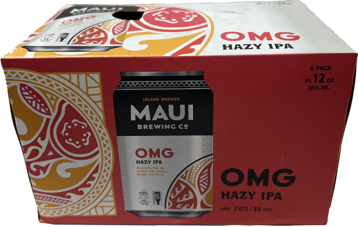 Maui Brewing OMG Orange Mango Guava Hazy IPA  6pk Cans-0
