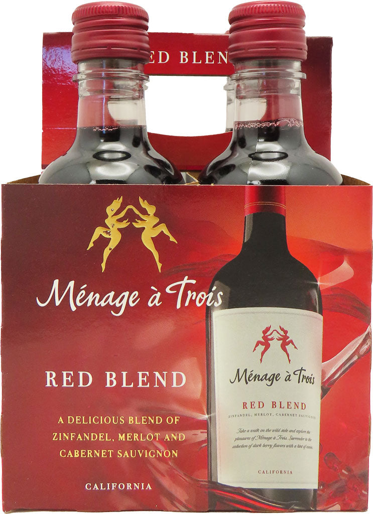 Menage A Trois Red Blend 187ml 4pk-0
