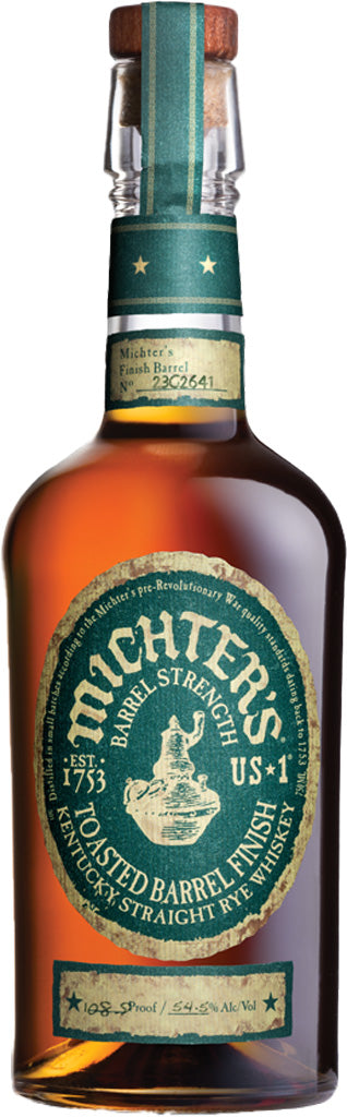 Michter's US*1 Toasted Barrel Finish Barrel Strength Rye Whiskey 750ml (Limit 1)