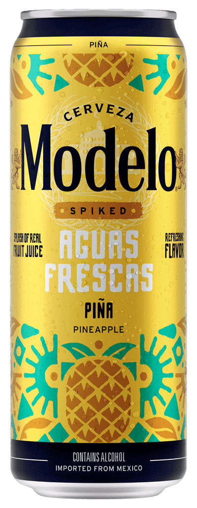 Modelo Spiked Pineapple Agua Fresca 24oz Can-0