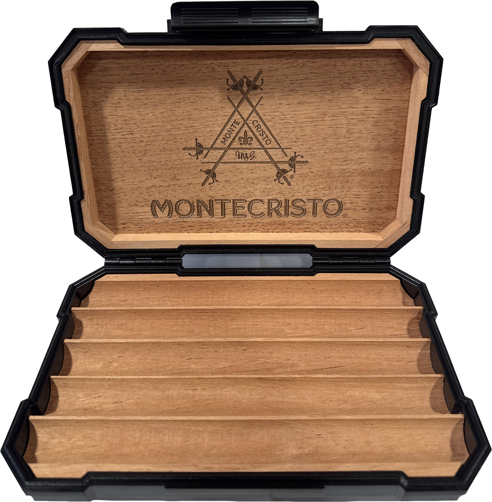 Montecristo Black/Cedar Travel Case-1