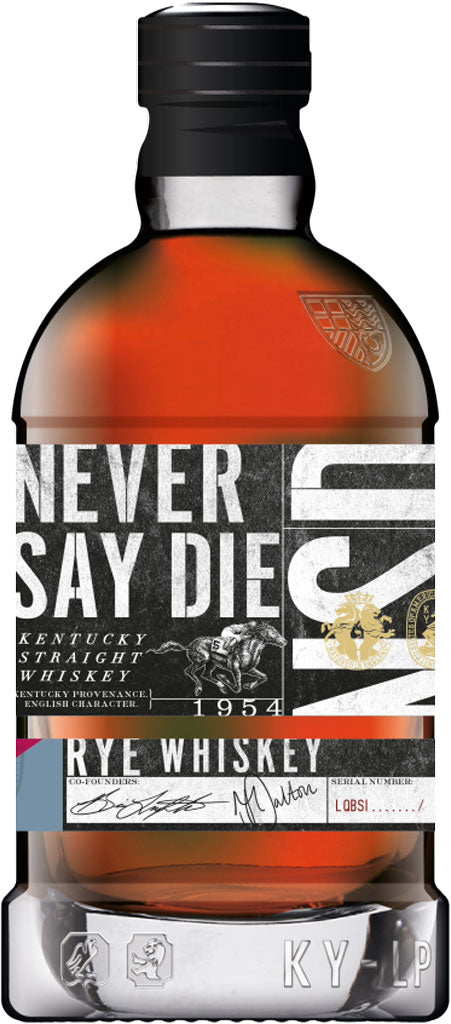 Never Say Die Kentucky Straight Rye Whiskey 700ml-0