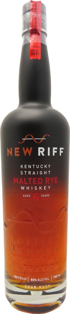 New Riff Bottled in Bond Malted Rye Kentucky Whiskey 6 Year Old 750ml ...