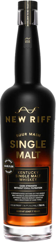 New Riff Sour Mash Kentucky Single Malt Whiskey 750ml Featured Image