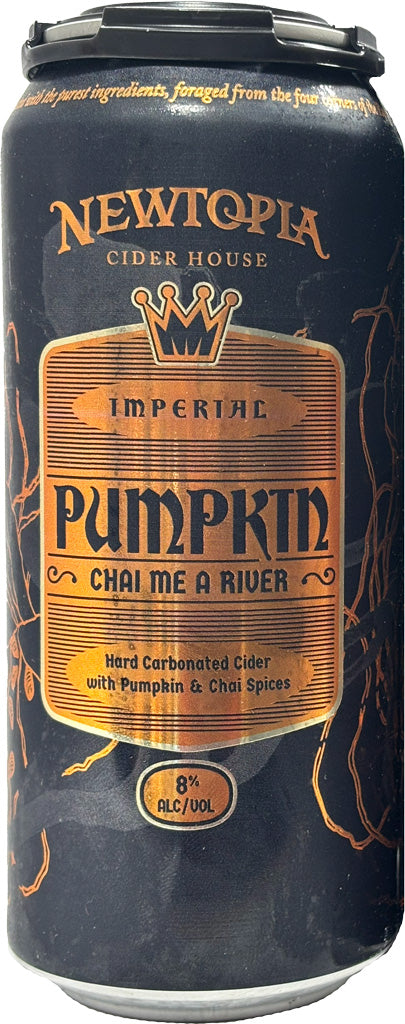 Newtopia Imperial Pumpkin Chai Me a River Cider 16oz Can-0