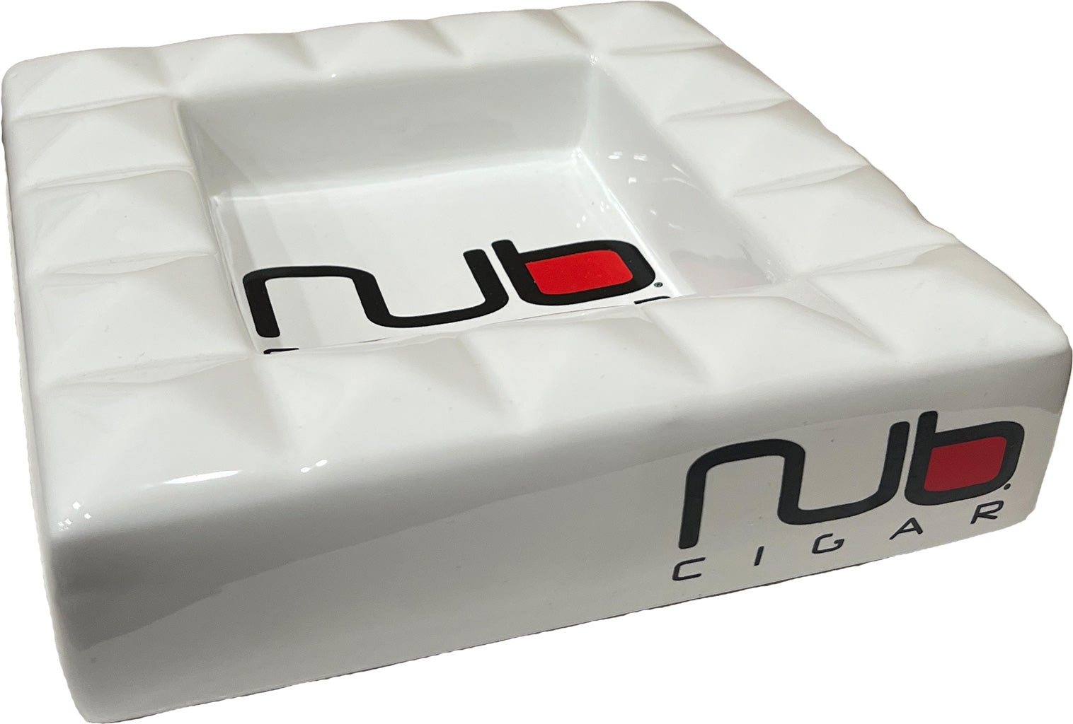 Nub Ceramic White Ashtray-0