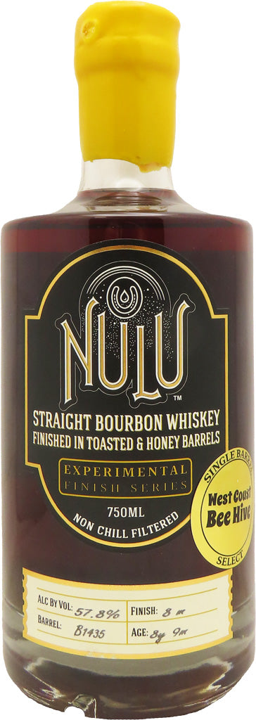 Nulu Toasted Honey West Coast Bee Hive Bourbon 750ml-0