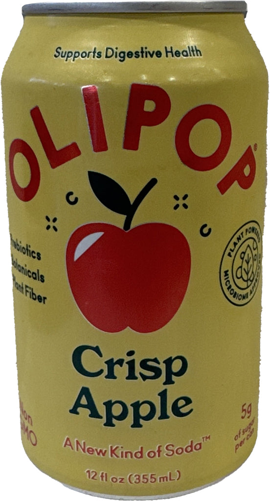 OIipop Crisp Apple Sparkling Tonic 12oz Cans-0