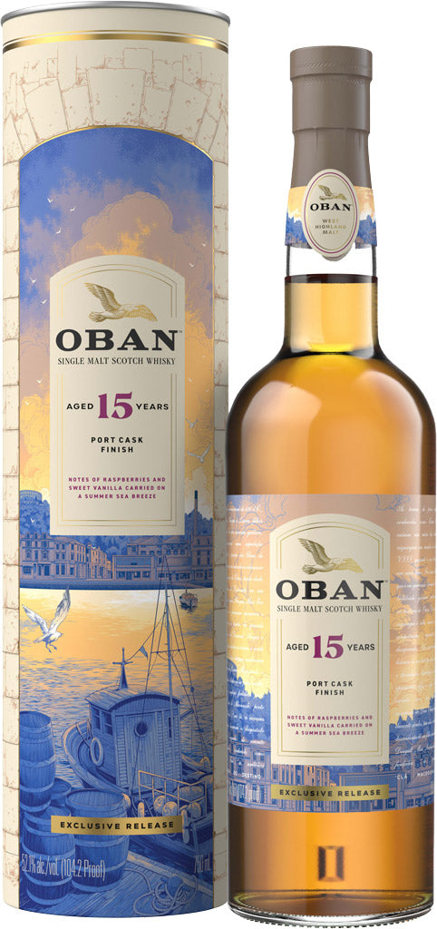 Oban 15 Year Old Exclusive Release Port Cask Finish Single Malt Whisky 750ml-0