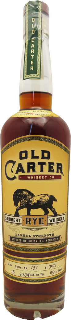 Old Carter Straight Rye Batch 16 750ml-0