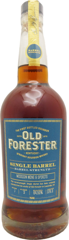 Old Forester "Mission Exclusive" Single Barrel Barrel Proof Kentucky Bourbon 750ml (J-3)-0
