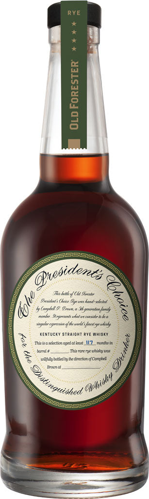 Old Forester The President's Choice Straight Rye Whiskey 700ml-0