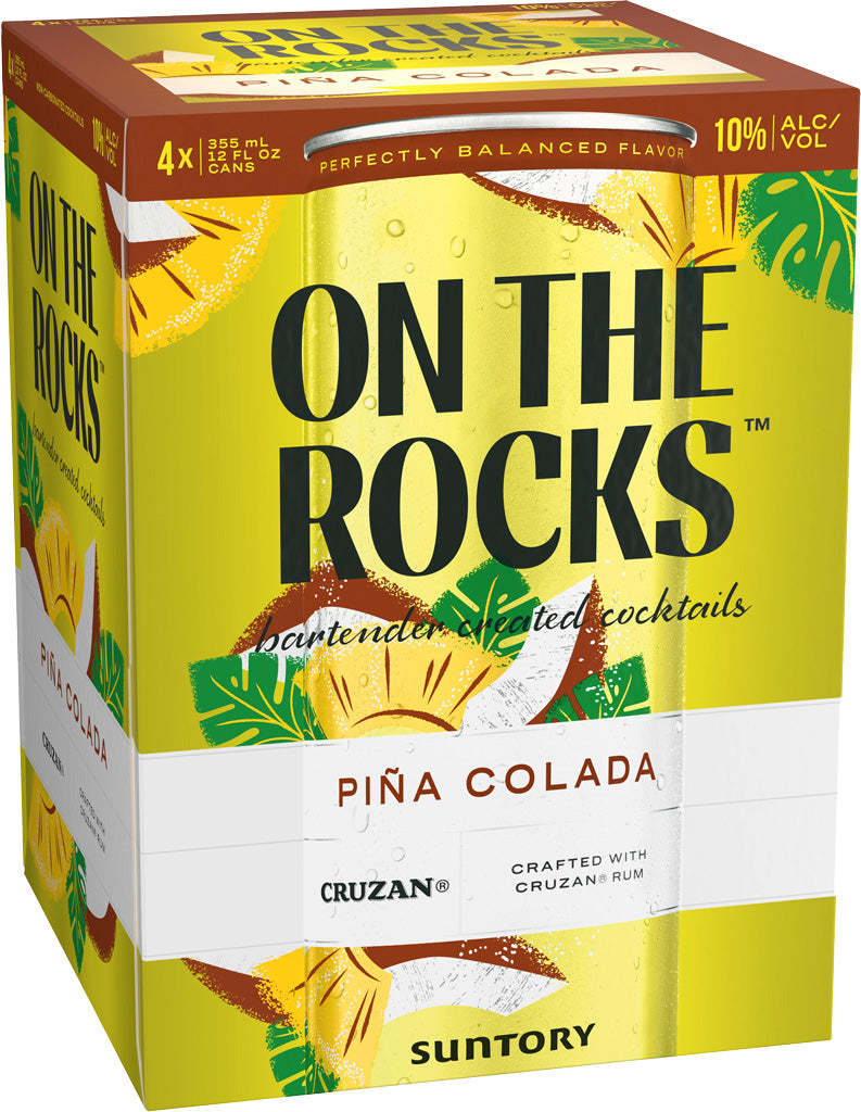 On The Rocks Pina Colada 4pk Cans-0