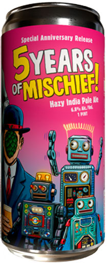 Paperback 5 Years of Mischief Hazy IPA 16oz Can-0