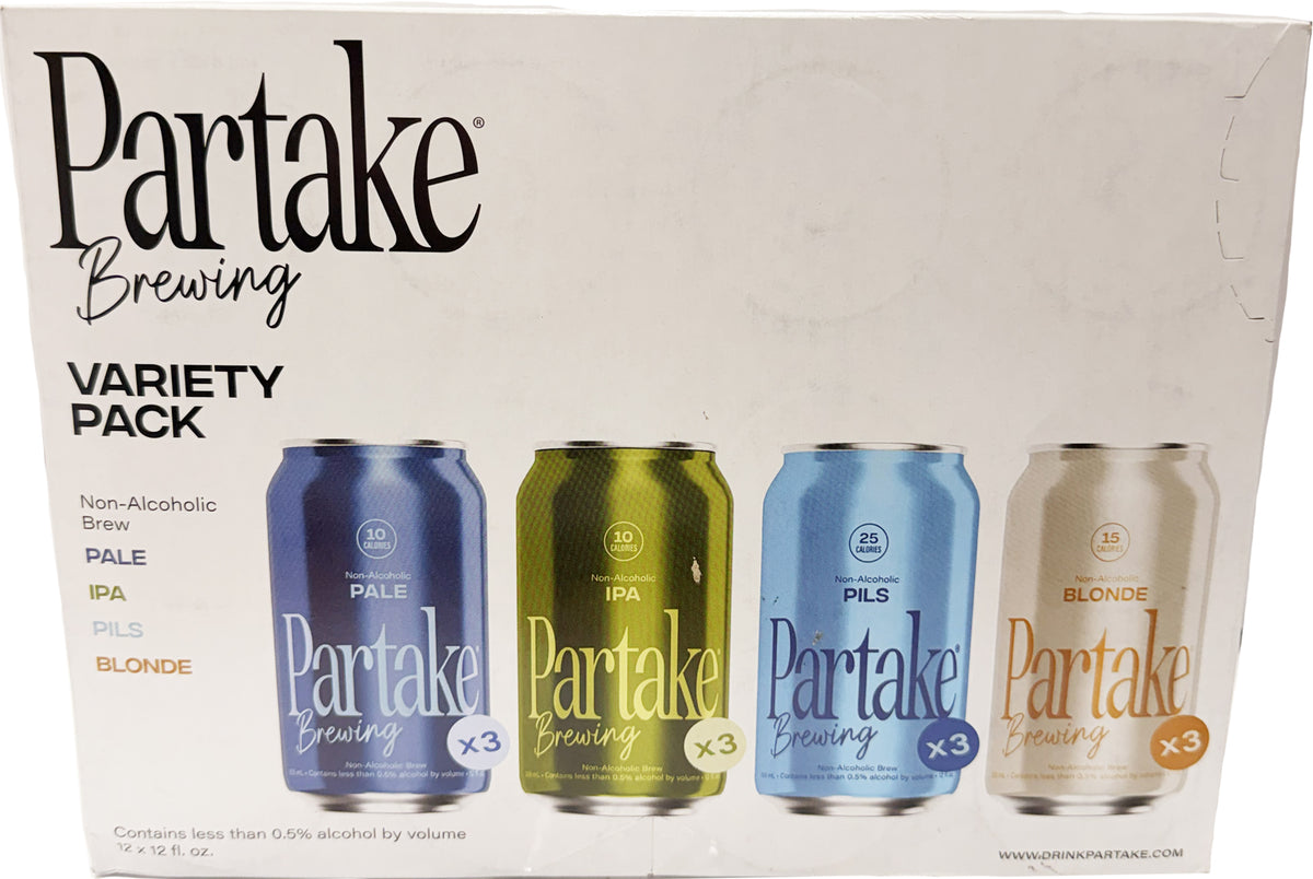 Partake Non Alcoholic Variety 12pk Cans-0
