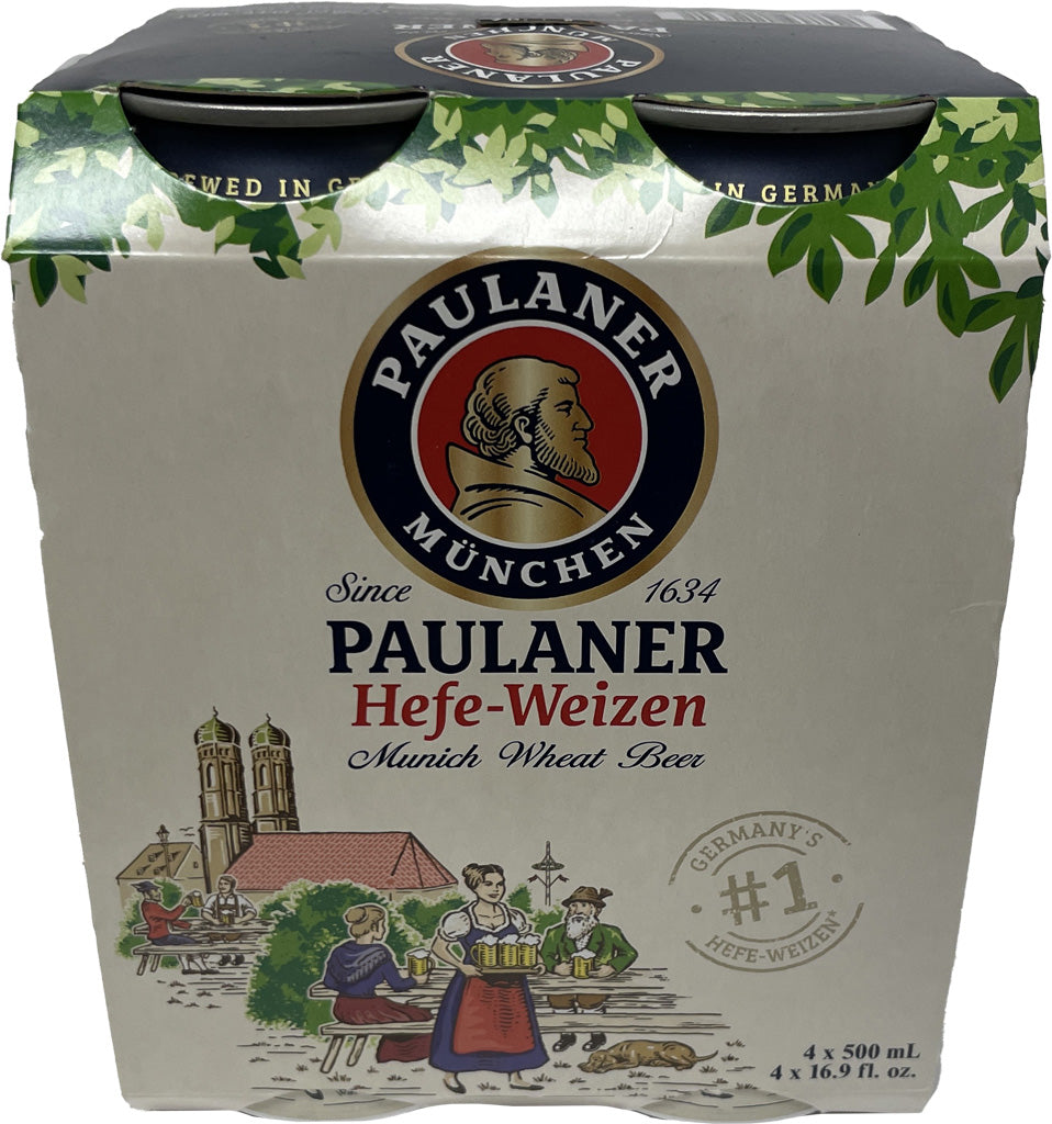 Paulaner Hefe-Weißbier Naturtrüb 4pk Cans-0