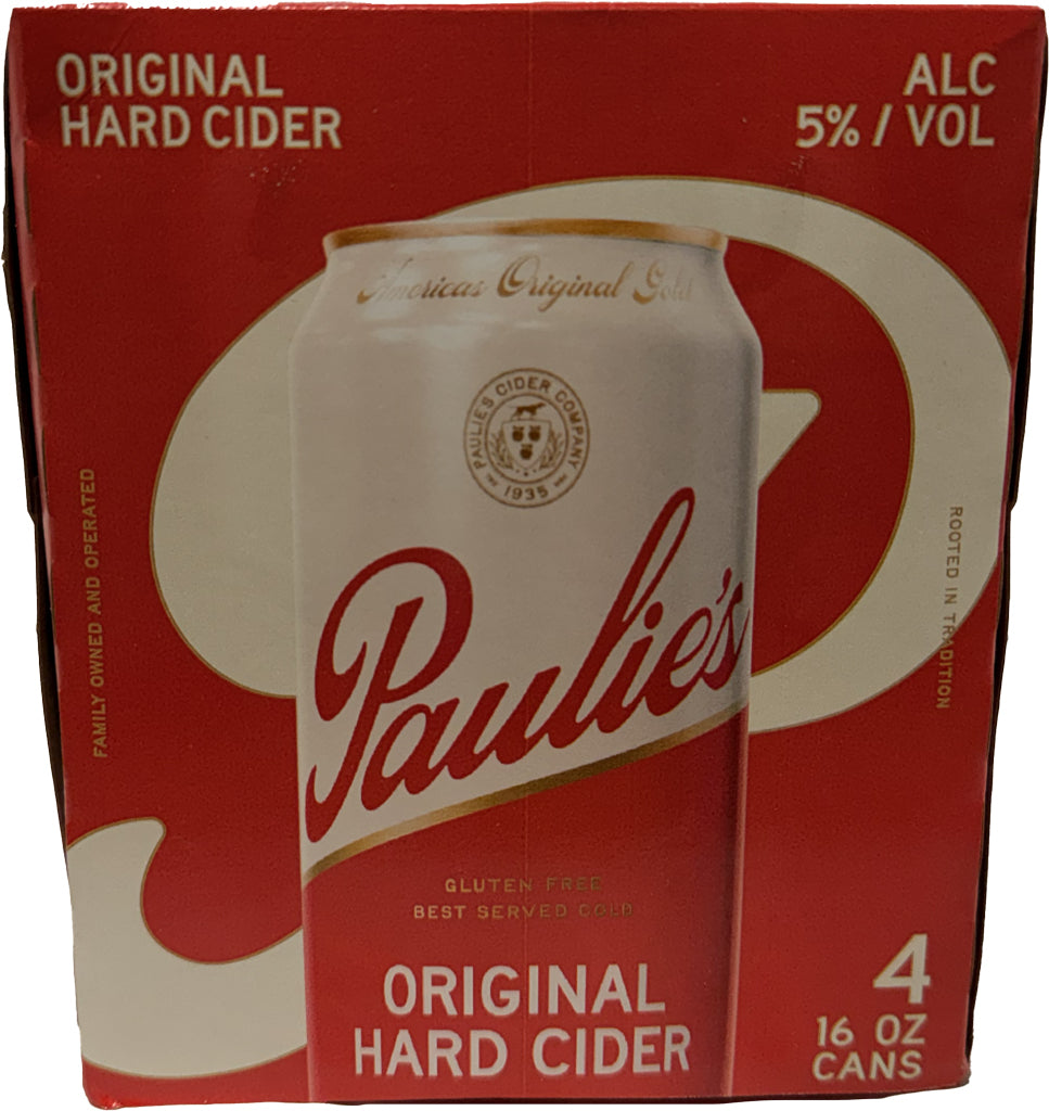 Paulie's Original Hard Cider 16oz 4pk cans Featured Image