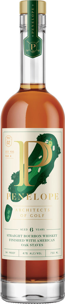 Penelope Architect of Golf Straight Bourbon Whiskey 6 Year Old 750ml-0