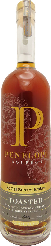 Penelope Toasted Barrel Socal Sunset Ember Straight Bourbon Whiskey 750ml-0