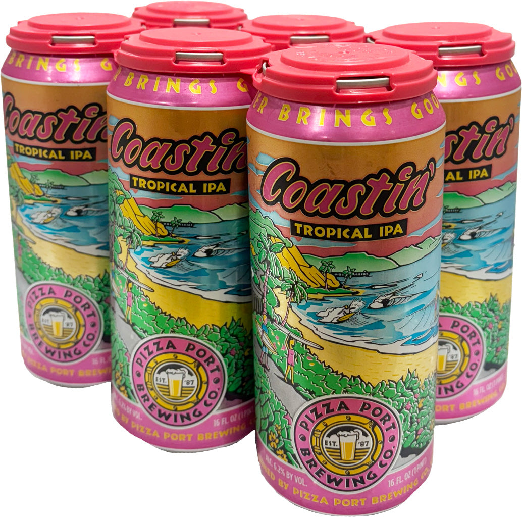 Pizza Port Coastin' Tropical IPA 6pk Cans-0