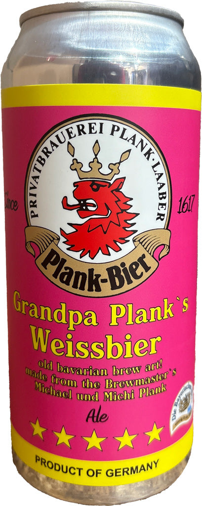 Plank Bier Grandpa Plank's Weissbier 500mL Can-0