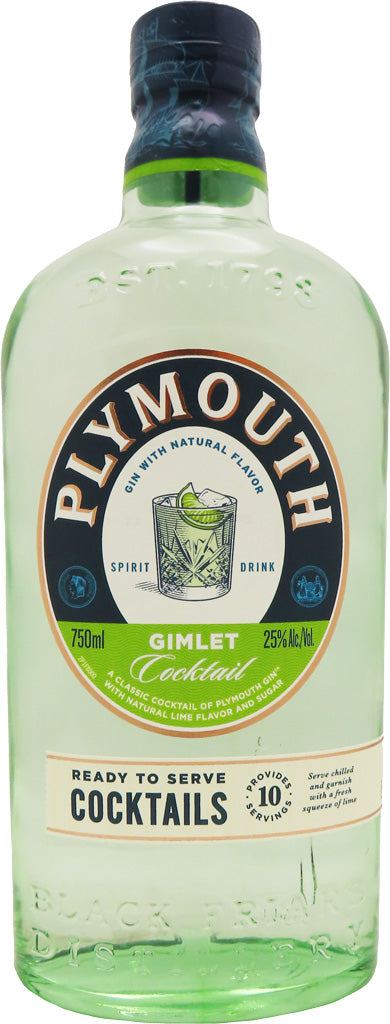 Plymouth Gin Gimlet Cocktail 750ml-0