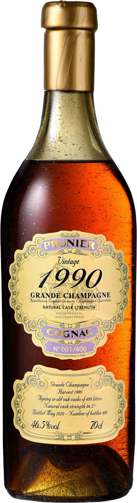 Prunier Grande Champagne 1990 Cognac 700ml-0