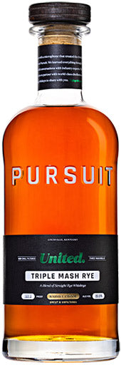 Pursuit United Triple Mash Barrel Proof Rye Whiskey 700ml-0
