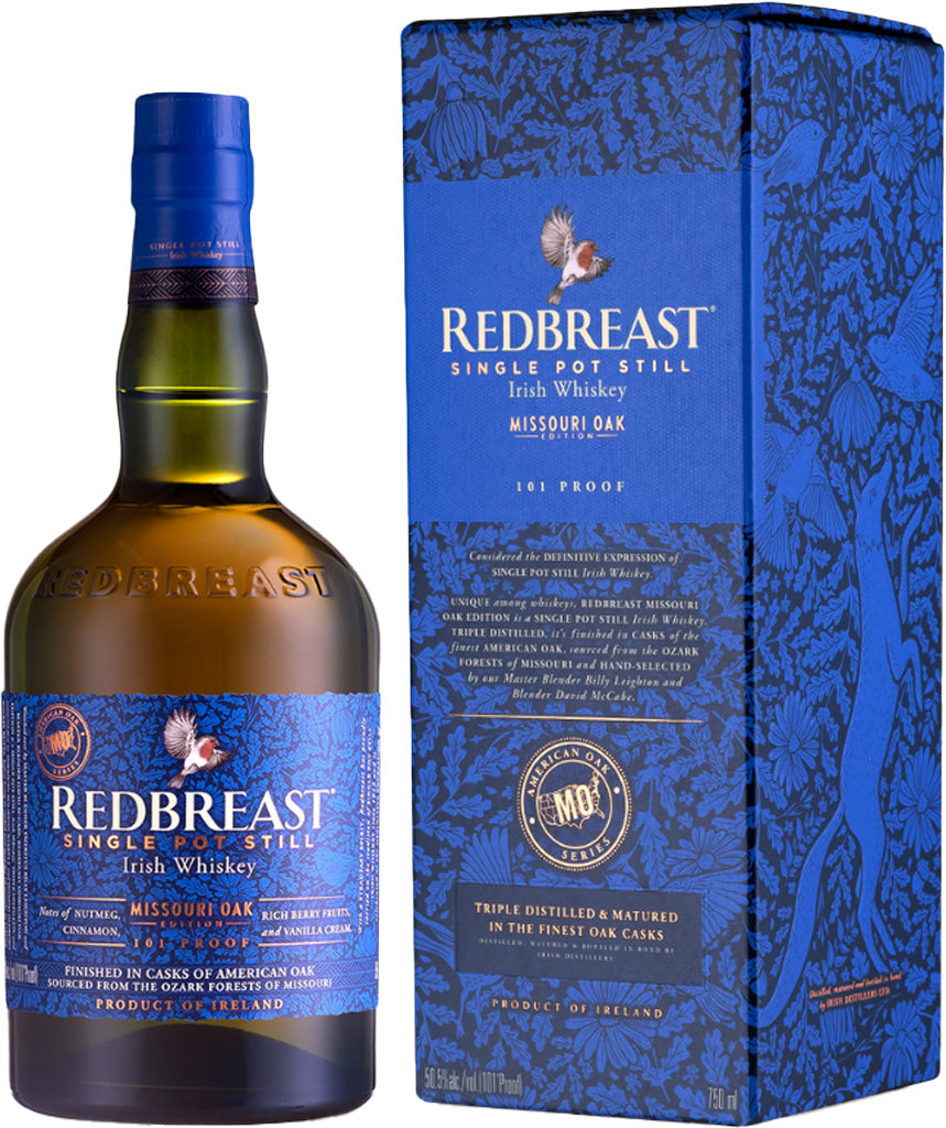 Redbreast Missouri Oak Edition Single Pot Still Irish Whiskey 101 Proof 750ml-0