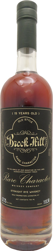 Rare Character Brook Hill X Music X City X Rye Whiskey 15 Year Old 750ml-0