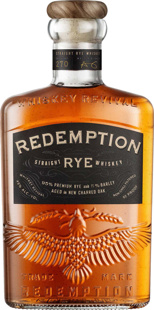 Redemption Rye Whiskey 750ml-0